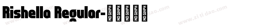 Rishella Regular字体转换